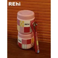 REhi 自然郊游保温饭盒原创双层不锈钢便携餐具外带野餐饭盒