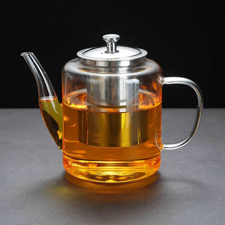 正品大容量玻璃茶壶耐热加厚玻璃花茶泡茶壶电陶炉适用玻璃煮茶壶