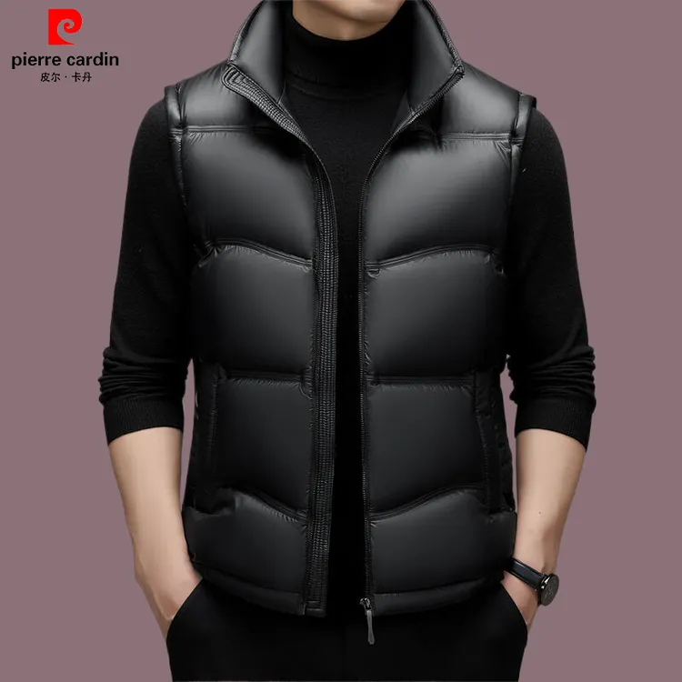 【皮尔卡丹官方正品】轻奢品质男装羽绒马甲秋冬款时尚简约背心外套