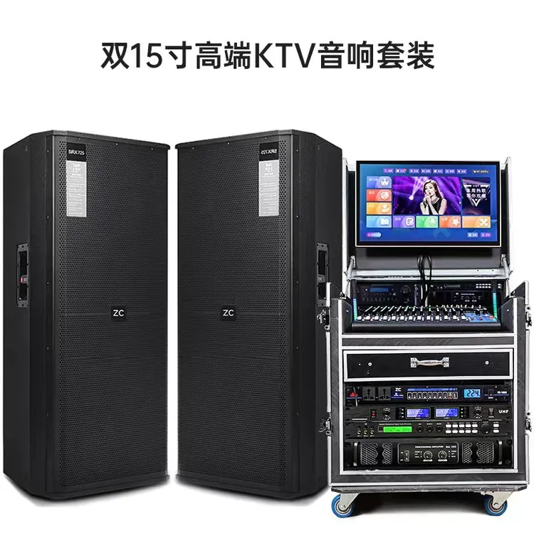 765双15寸进口航天磁号角专业舞台迪吧演唱会KTV演出套装