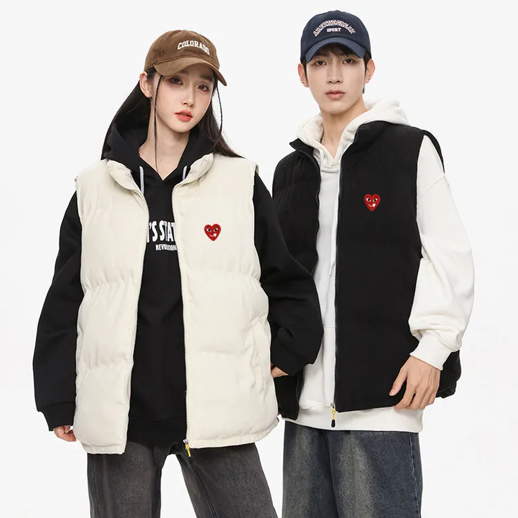 【送小挎包】 2024新款 CDG PLAY 情侣马甲