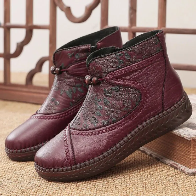 冬季老北京布鞋女棉鞋女款妈妈鞋防滑耐磨牛筋底中老年人加厚保暖