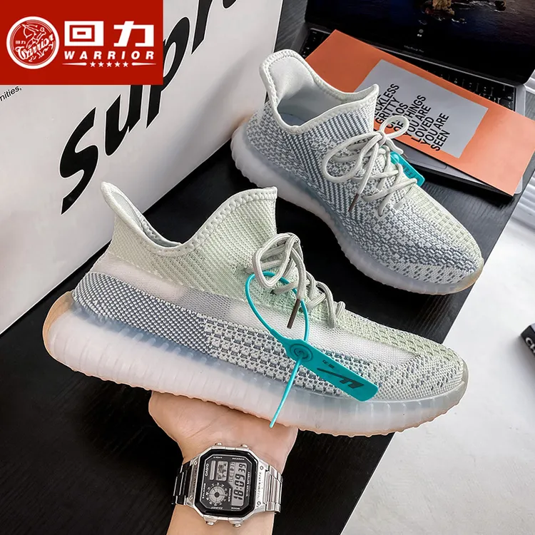 Warrior/回力男鞋运动鞋2024年春季新款休闲透气网面百搭鞋0112HB商品图