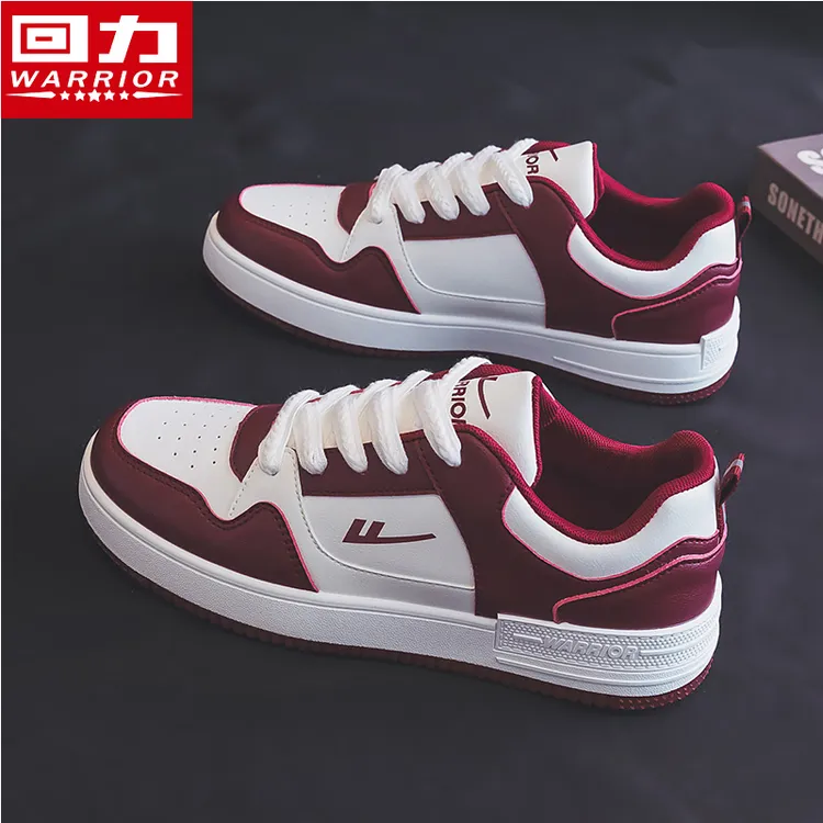 回力男鞋小白鞋2025春季新款红色潮鞋子男款百搭低帮休闲情侣板鞋