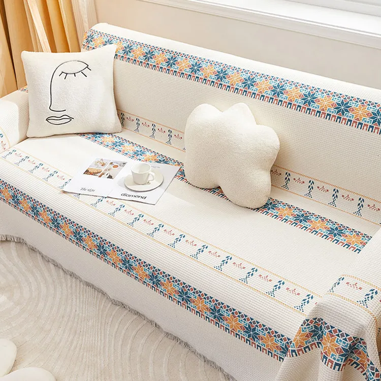 沙发巾沙发盖布全盖沙发套罩全包盖毯四季通用防猫抓沙发垫防滑垫