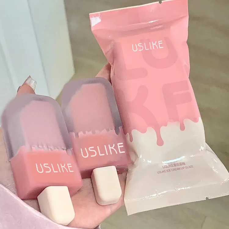 李佳琪推荐】严选彩妆USLIKE~雪糕唇釉哑光雾感丝绒持久不掉色高