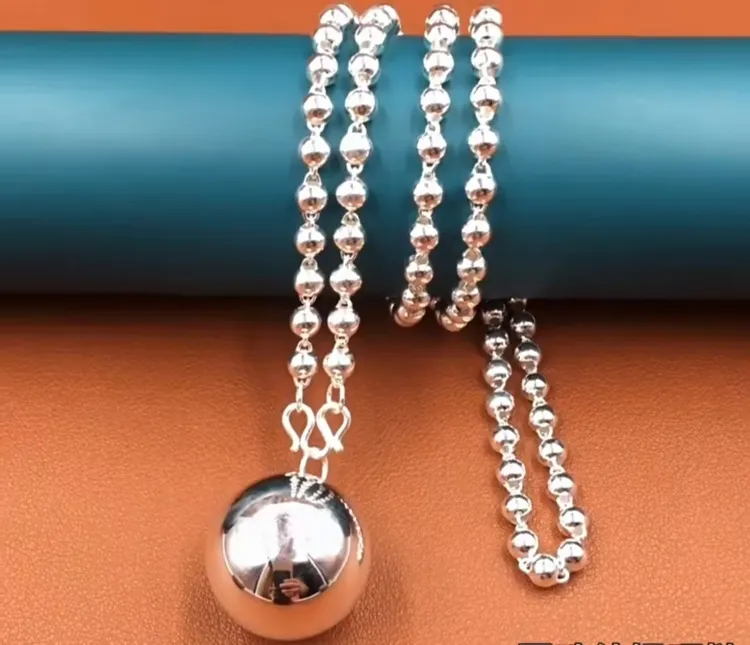 链子足银 【七牌银楼】纯银时尚简约风项链