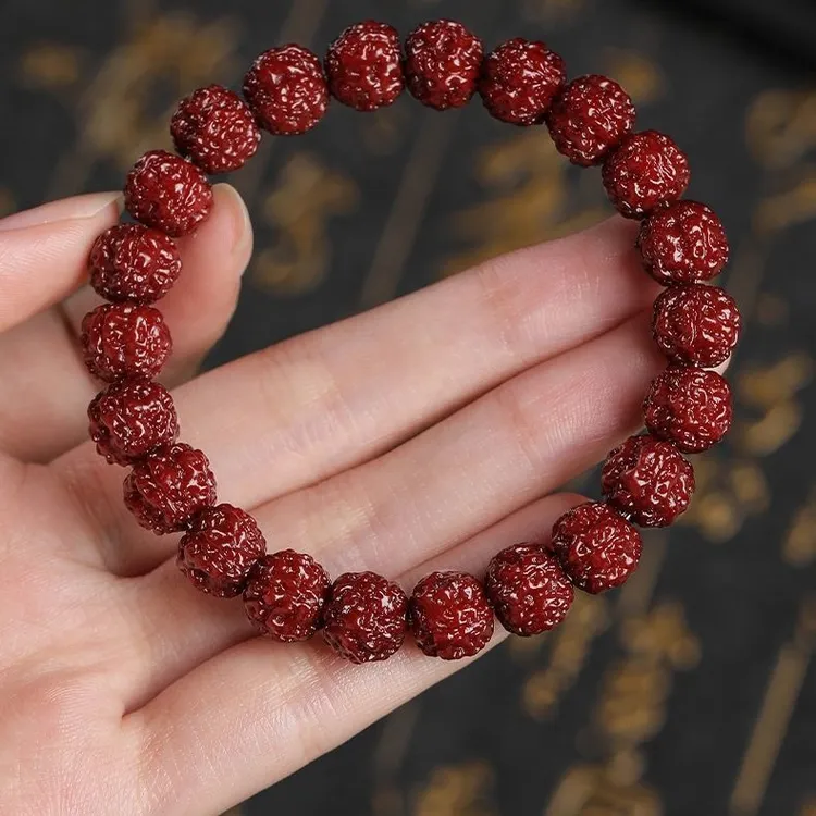 小金刚手串机刷已包浆金刚菩提子文玩免盘玩成品上手既戴盘玩佛珠