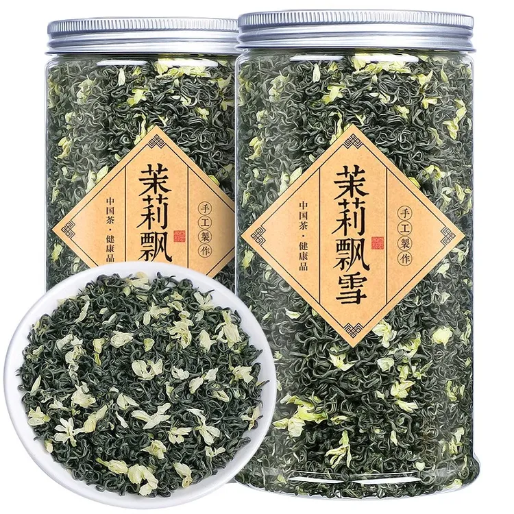2025年新茶茉莉花茶特级四川炒花毛峰毛尖飘雪 花草茶叶散装手工