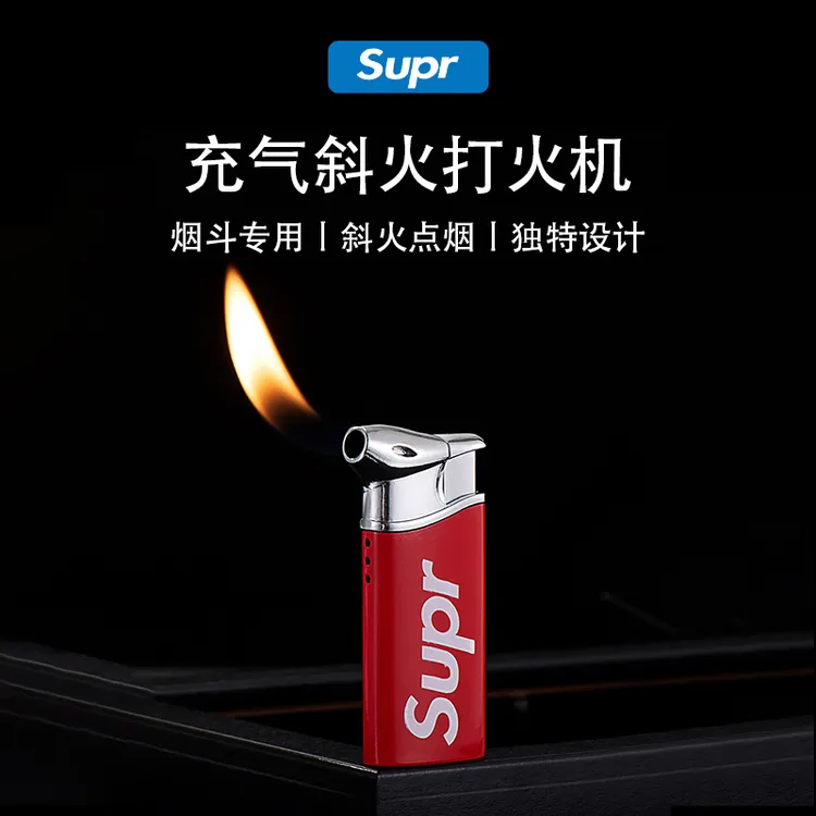 2024新款潮流迷你充气打火机斜火创意打火机时尚个性烟斗火机