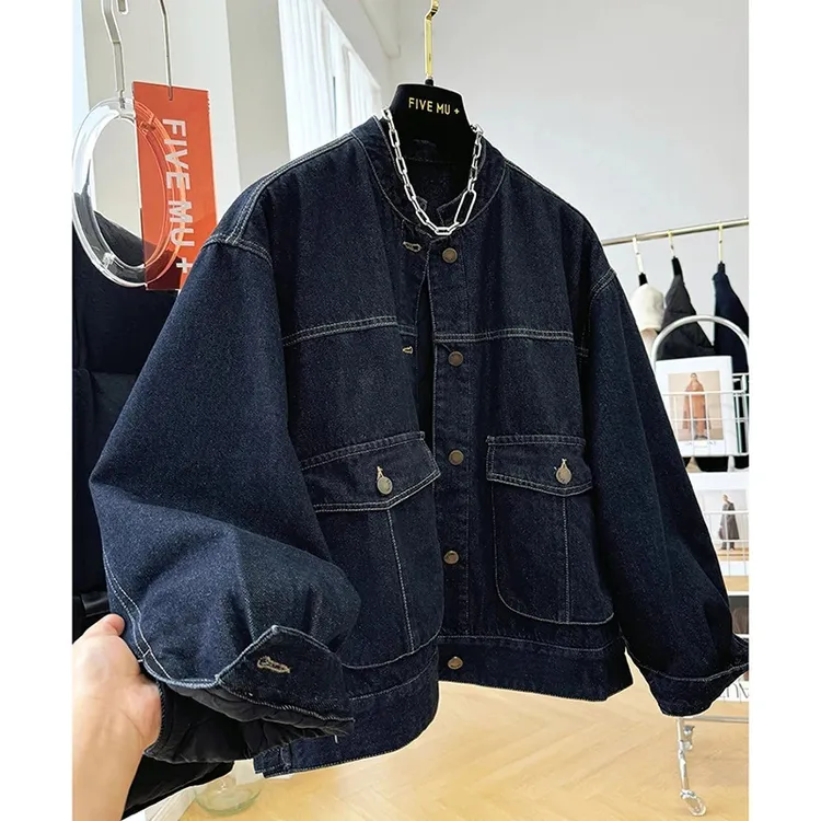 牛仔外套女秋冬季别致短款棉衣棉服夹克2024韩系休闲洋气宽松夹棉