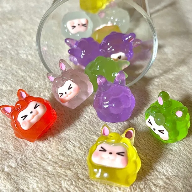 立体夜光效果中号KIKI摆件创意上色diy纯手工制作配件温馨小玩具