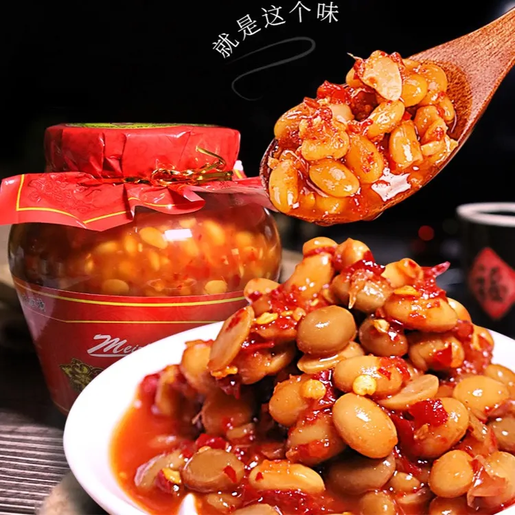 贵州风味水豆豉香辣水豆豉下饭拌面凉拌蘸水调味210g-610g