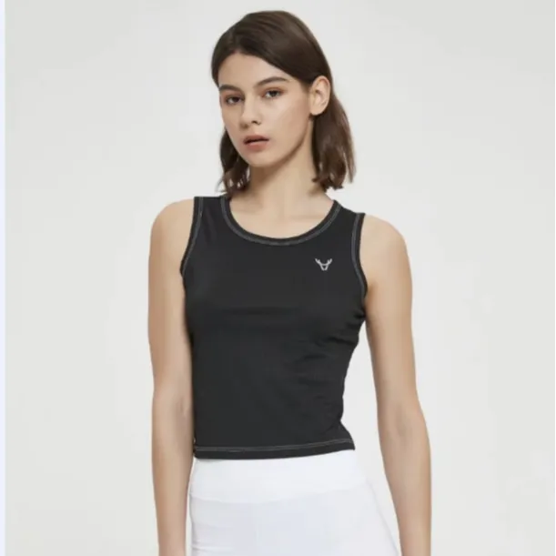 2025夏季新款圆领无袖紧身百搭速干透气瑜伽跑步健身背心休闲