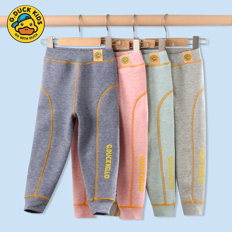 【宝藏衣橱】秋冬小黄鸭加绒加厚奥利绒防寒大码防风儿童保暖裤ZH