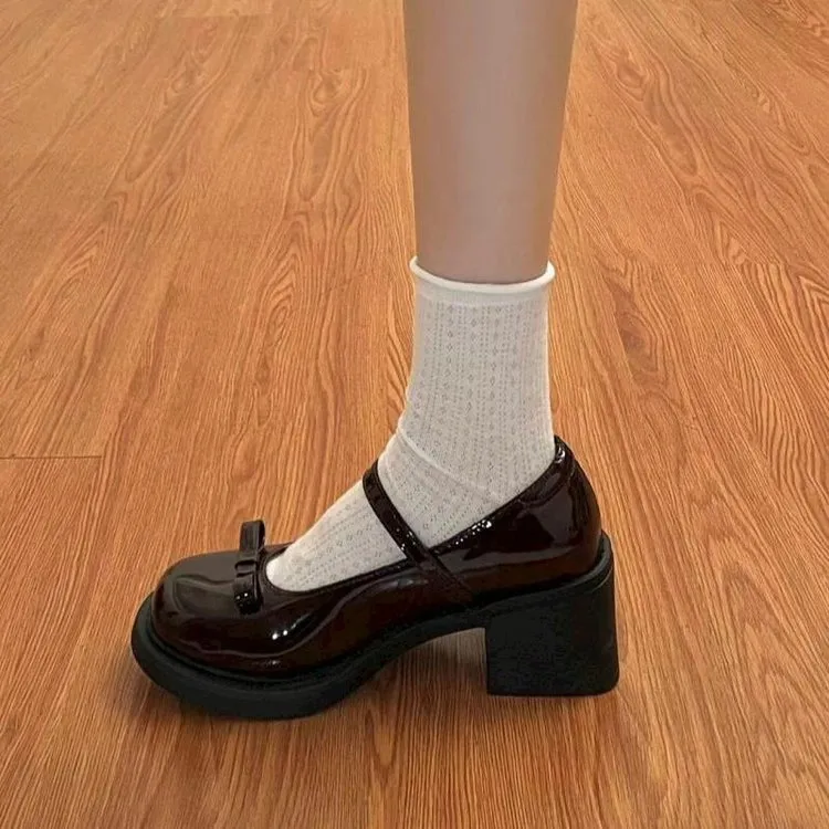 洛丽塔鞋子lolita鞋玛丽珍小皮鞋女百搭学生高颜值校园洛丽塔鞋