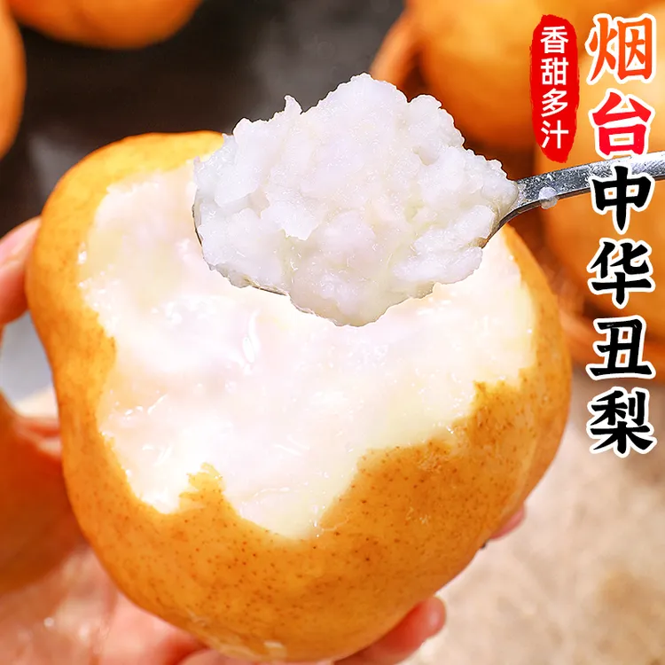 【香甜多汁】烟台中华丑梨3-9斤软糯梨子太婆梨啤梨大头梨新鲜水果