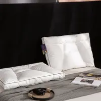 120支全棉贡缎 护颈牵引鹅绒枕芯 高低可调分区PE软管枕