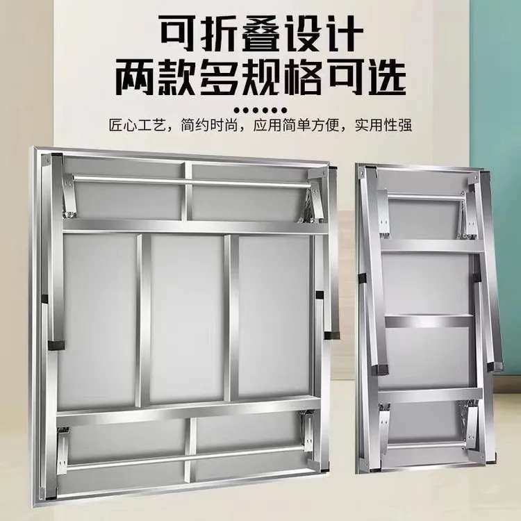 不锈钢桌面折叠桌摆地摊夜市烧烤桌出租房桌整套可折叠简易多功能
