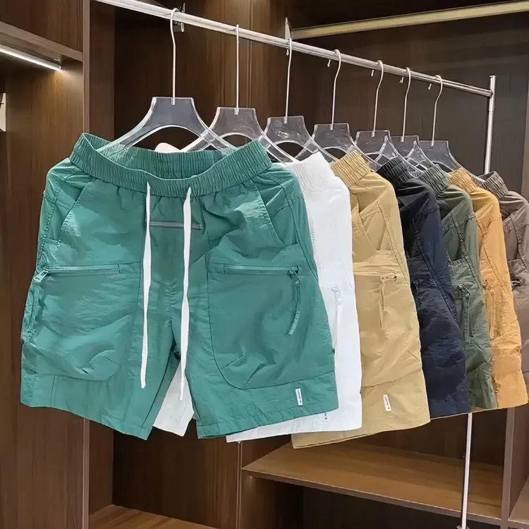 夏季新款男士速干口袋拉链工装短裤韩版百搭宽松情侣薄款五分裤