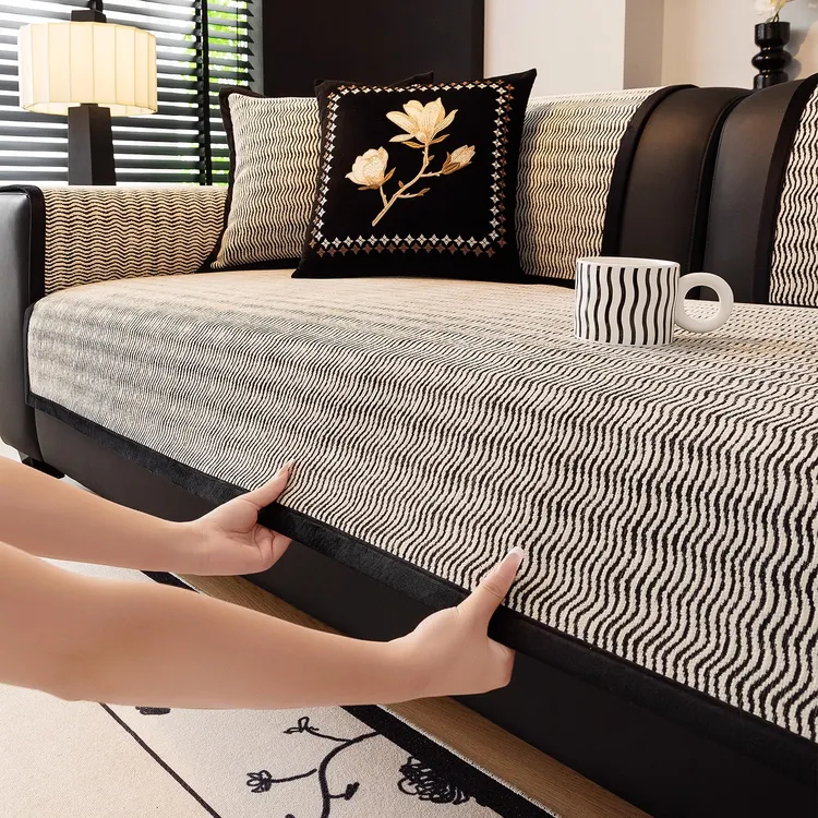 雪尼尔沙发垫2025新款高档简约轻奢四季通用防滑客厅沙发套罩盖布