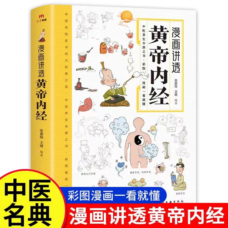 漫画讲透黄帝内经 彩图一看就懂得营养健康调养之书养生书籍
