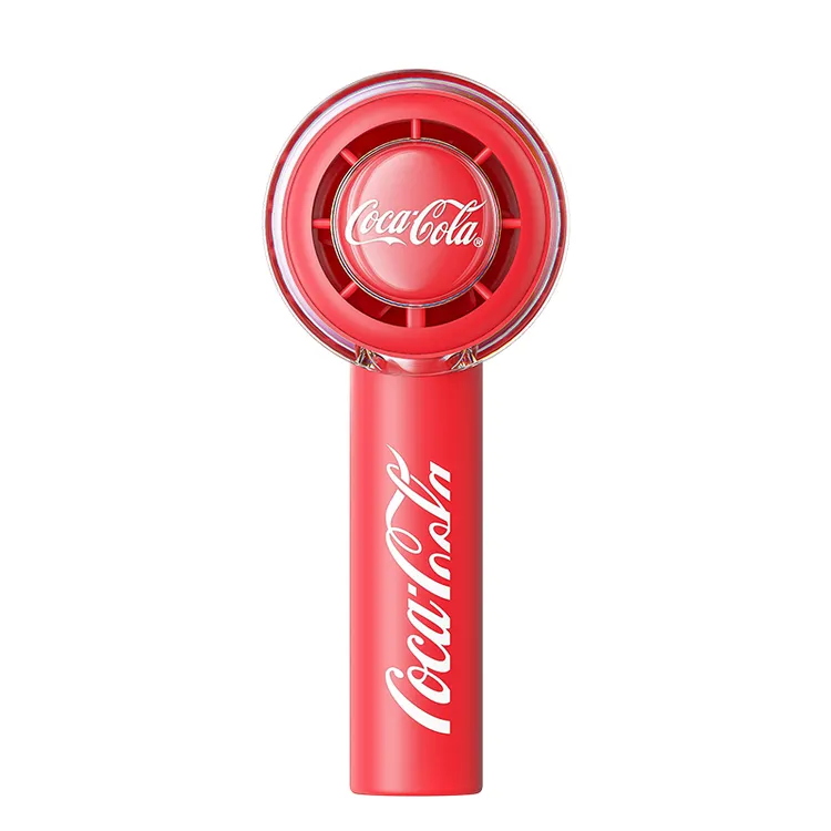 可口可乐(CocaCola)手持小风扇学生宿舍大风充电小巧