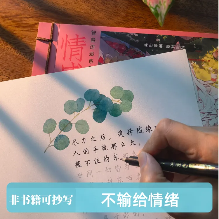 【全网推荐】静心语录文案修心正能量励志成人抄写女人优秀练字帖