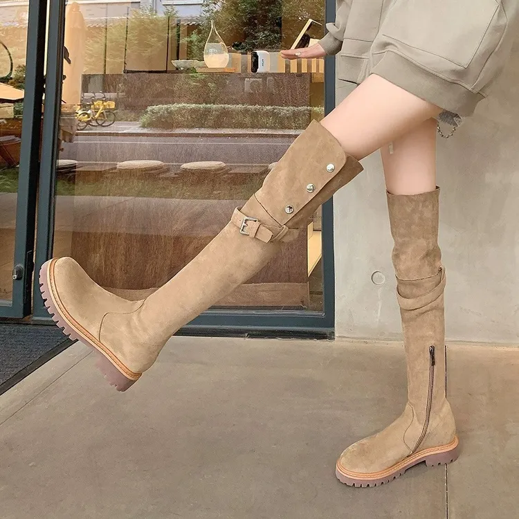 OMG！！一鞋二穿！过膝靴高筒骑士靴长筒靴女