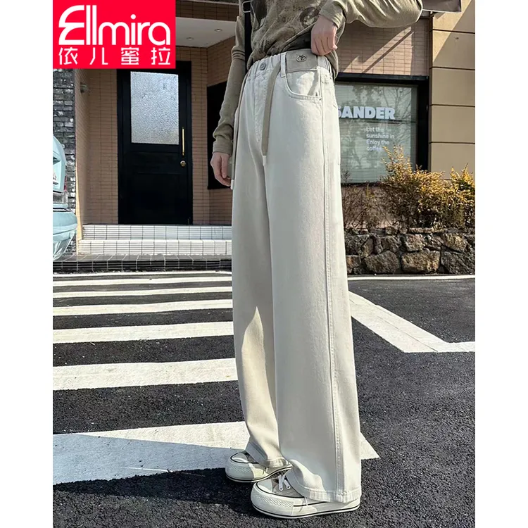 8251女童牛仔裤夏季薄款阔腿裤长裤直筒2024新款洋气大童潮学生