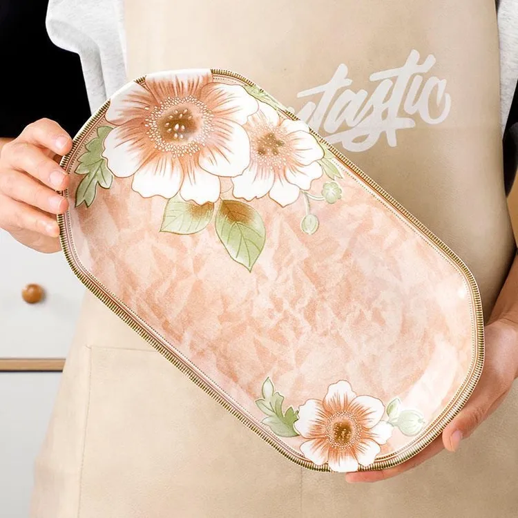 【粉丝福利】一支装山茶花大号加深鱼盘30㎝