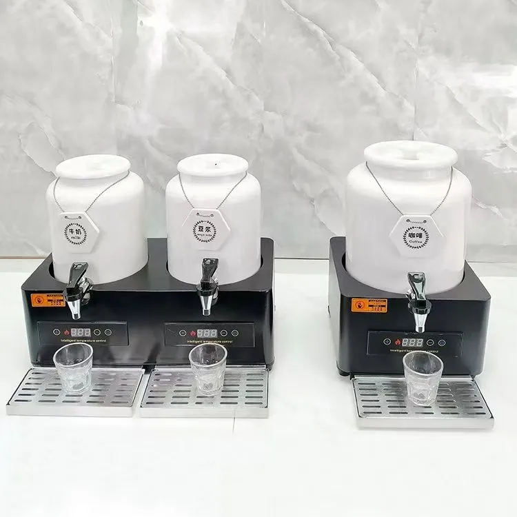 陶瓷牛奶保温桶电加热咖啡可调温酒店自助餐饮料果汁鼎保温豆浆桶