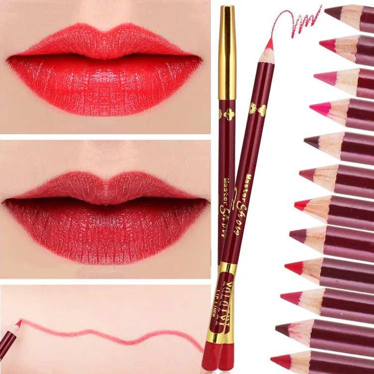 唇线笔防水持久不易掉色口红笔画唇哑光雾面勾线易上色不易沾杯