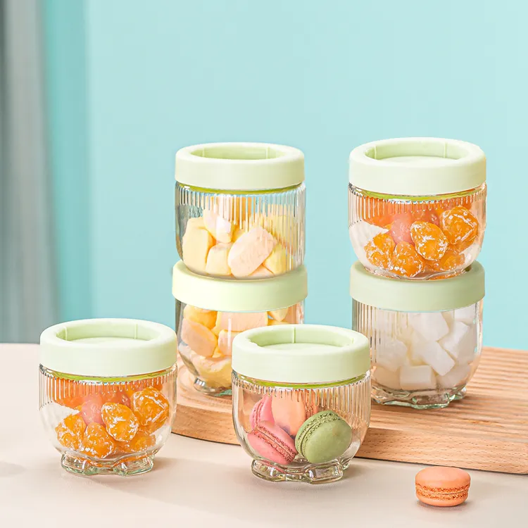 【六只】创意家用猫爪储物罐玻璃收纳食杂粮大口径干果罐储物罐