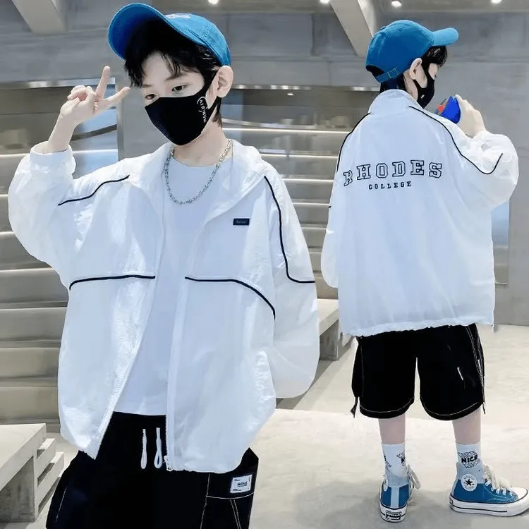 儿童防晒服外套夏季轻薄透气女皮肤衣男童户外防晒衣