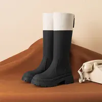 【琦儿专属】Magic Class时尚长筒靴拼接撞色靴子女款MTC43601