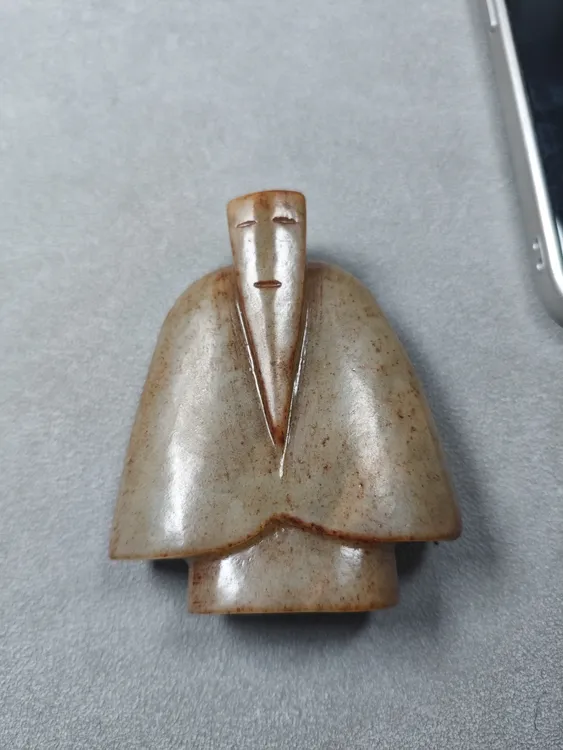 和田玉玉翁手把件