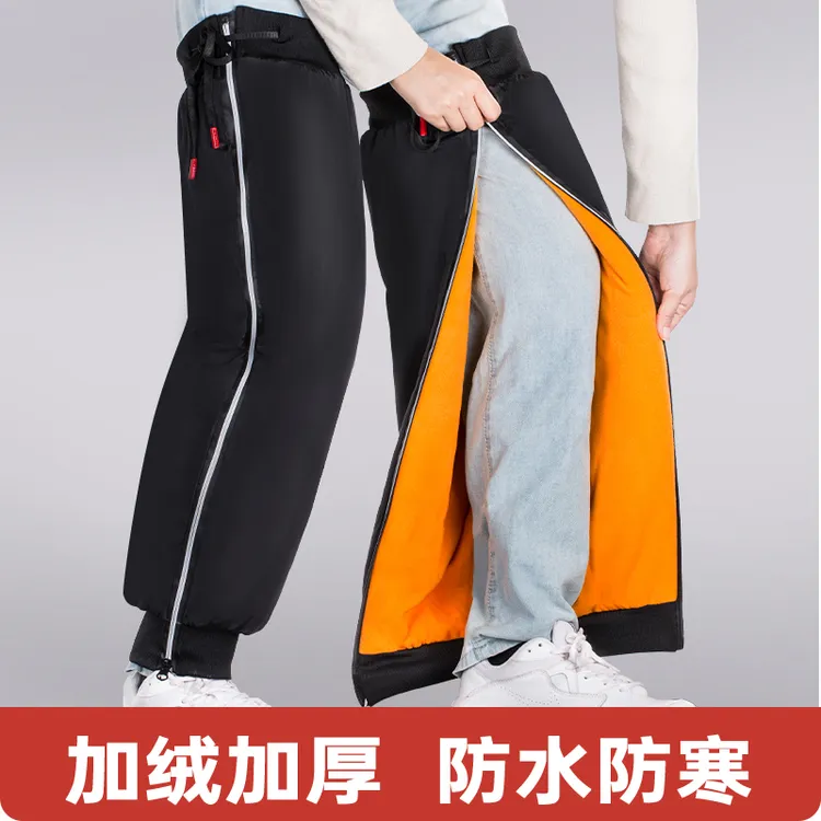 电动车加厚护膝冬季摩托车骑行保暖护腿防风防寒可调挡风男女秋冬