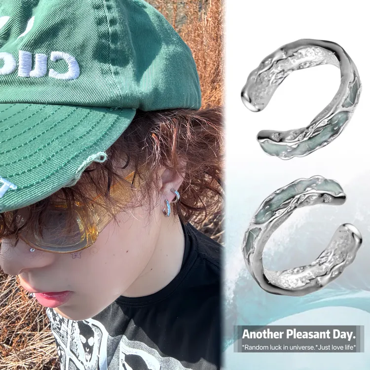 合金耳饰 无耳洞耳夹男款小众高级感女生耳环嘻哈时尚个性ins饰品