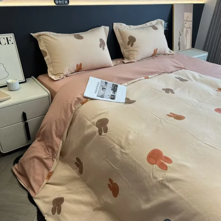 【百万严选】bi入款！全棉磨毛秋冬柔软亲肤活性印染四件套~11012