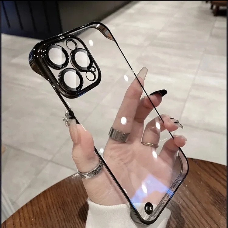 苹果16promax手机壳iPhone15promax简约透明14无边框13散热11硬壳