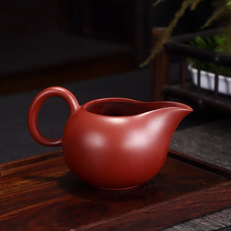 原矿紫砂大红袍公道杯分茶器180cc-过滤手工家用配件茶具茶道茶杯