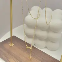 18k金/127303小米链项链满金黄素款精工系列设计高端款新设计风格