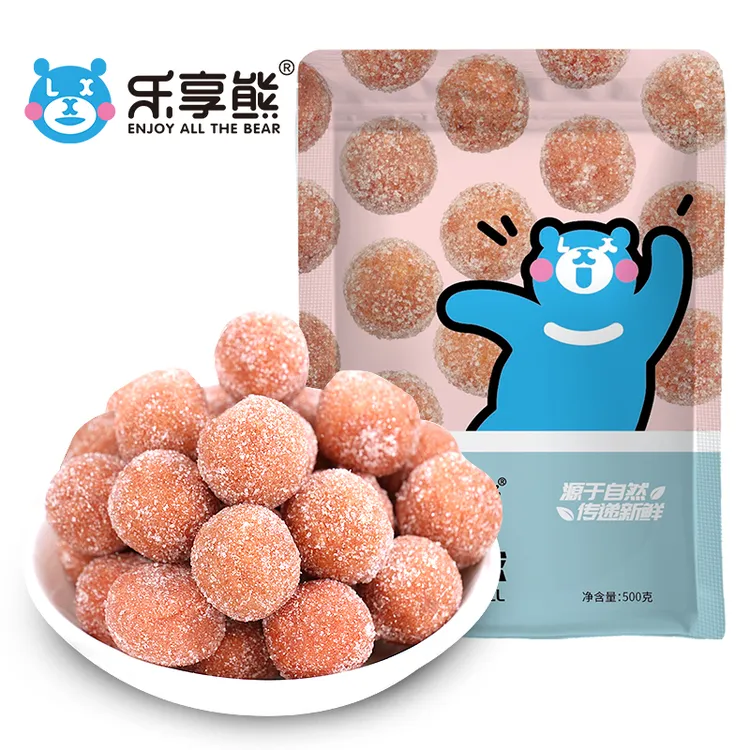 乐享熊山楂球雪丽球酸甜手工山楂制品休闲零食山楂片食品
