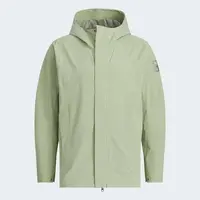 Adidas/阿迪达斯武极系列抗风防水透湿透汽休闲连帽冲锋衣JI8697