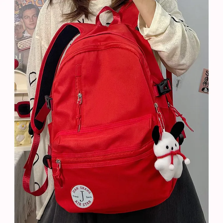 初高中大学生书包高颜值学院风大容量双肩包时尚休闲男女情侣背包