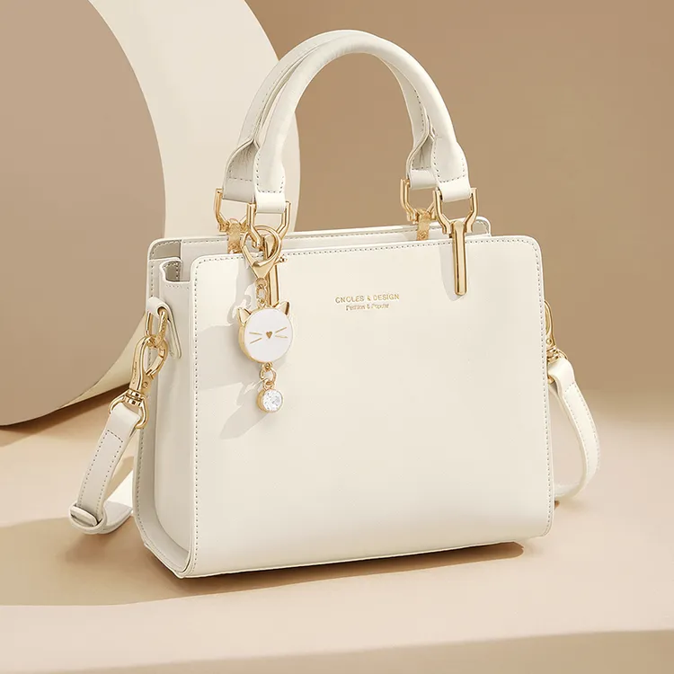 真皮小众手提包包斜挎包女包2024新款轻奢高级时尚简约单肩小包包