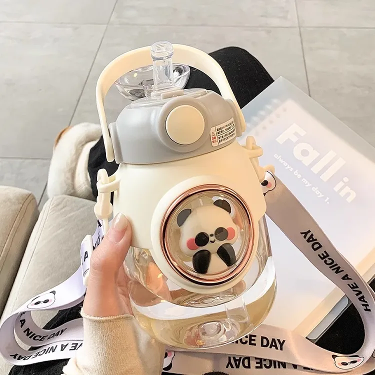 奇怡水杯女生高颜值大容量大肚杯夏天吸管杯2025新款学生专用杯子