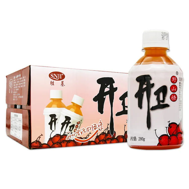 胜基开卫野山楂汁饮料280g*15瓶整箱装酸甜口味冷冻口感更好 