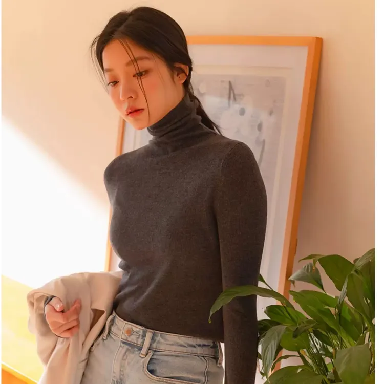 高领毛针织衫打底衫毛衣女秋冬内搭2025秋冬季高级气质百搭上衣